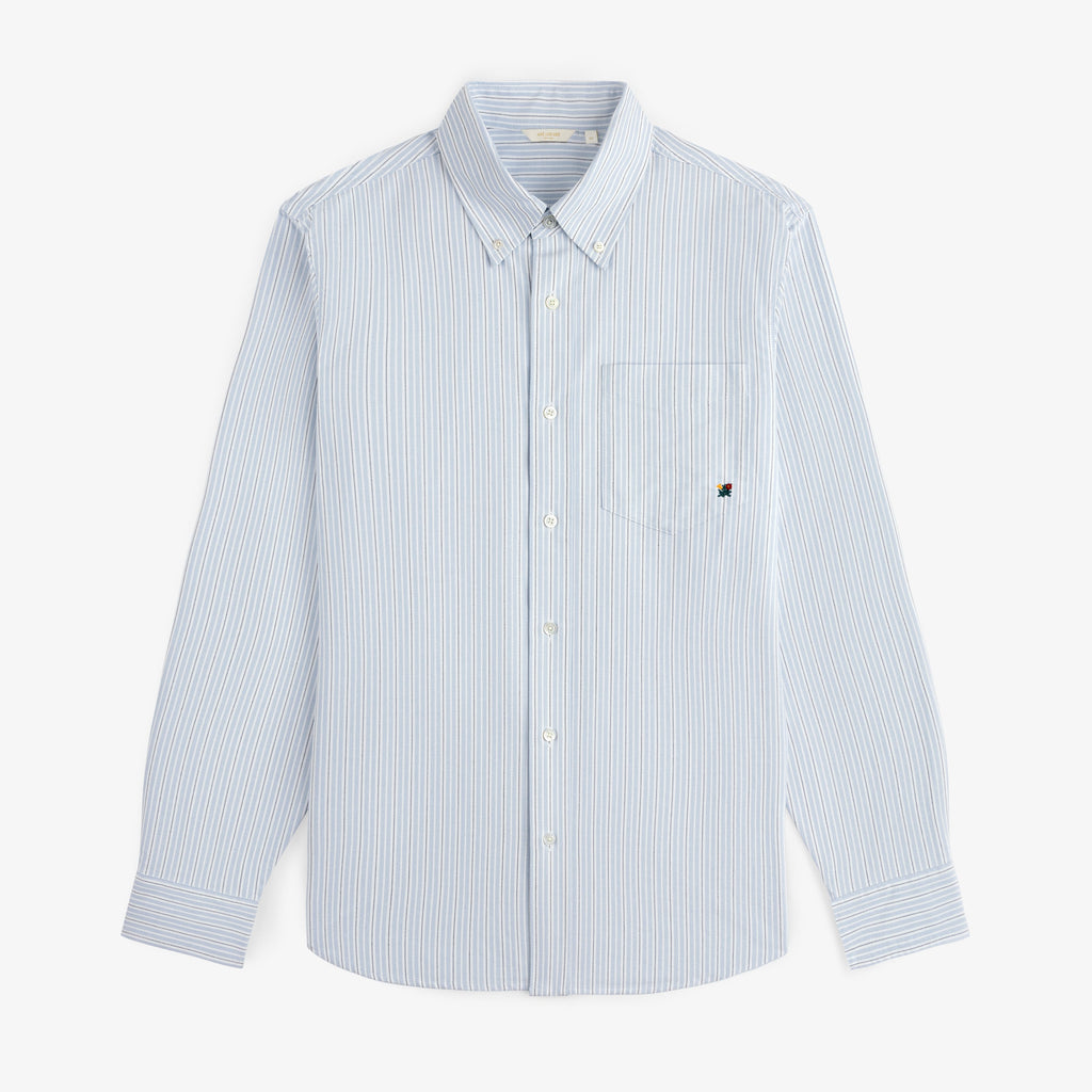 Yarn Dyed Striped Crest Shirt Aime leon dore – Гарантія оригінальності – боковий вид