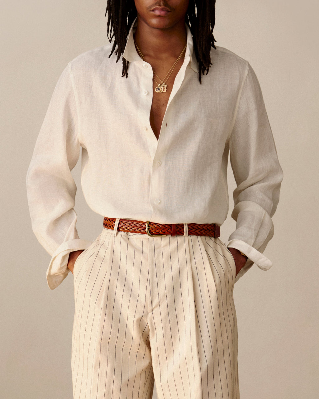 Long-Sleeve Linen Shirt Aime leon dore оригінал – Купити в Україні – детальний вид