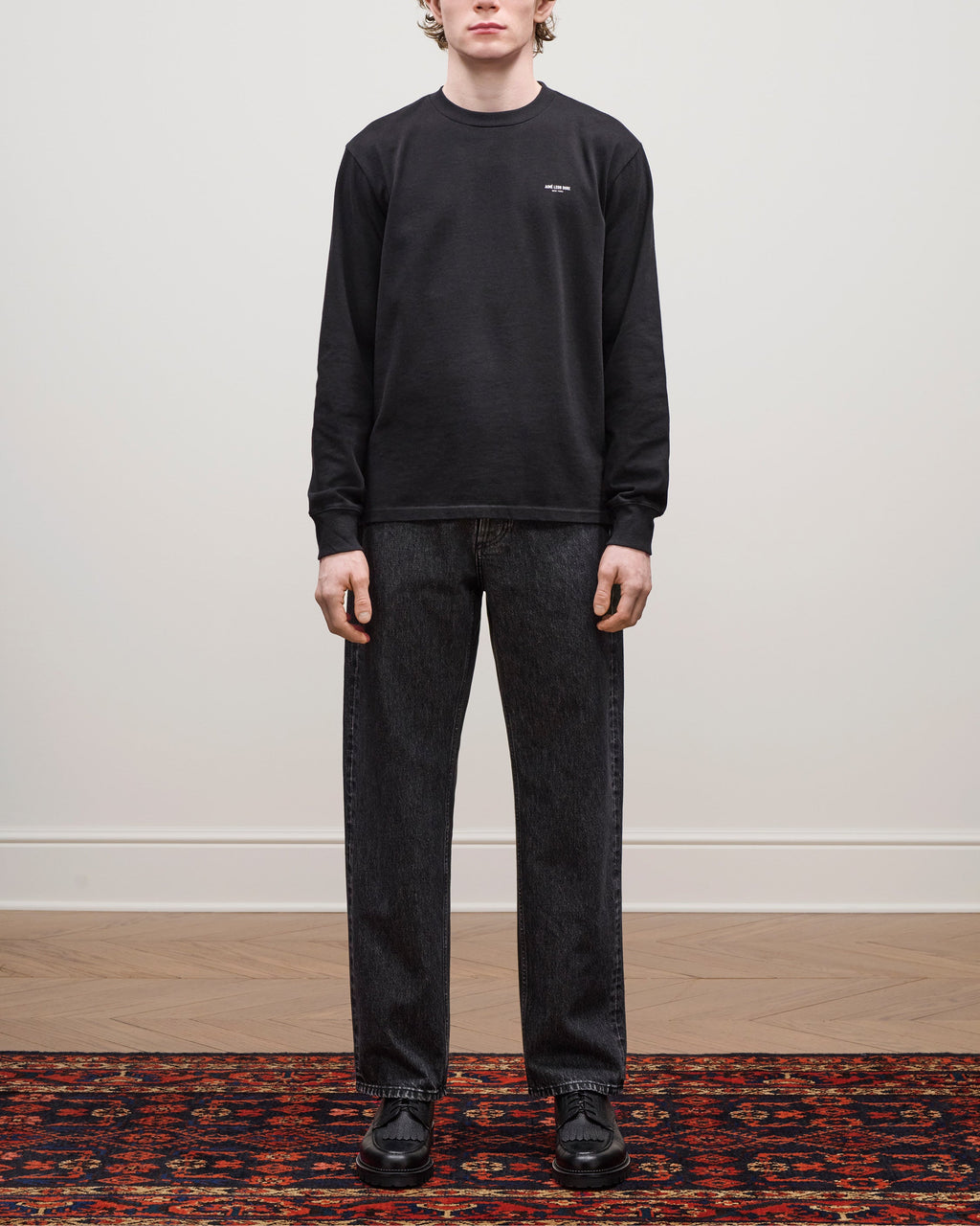 Long-Sleeve Micro Logo Tee Aime leon dore – Гарантія оригінальності – детальний вид