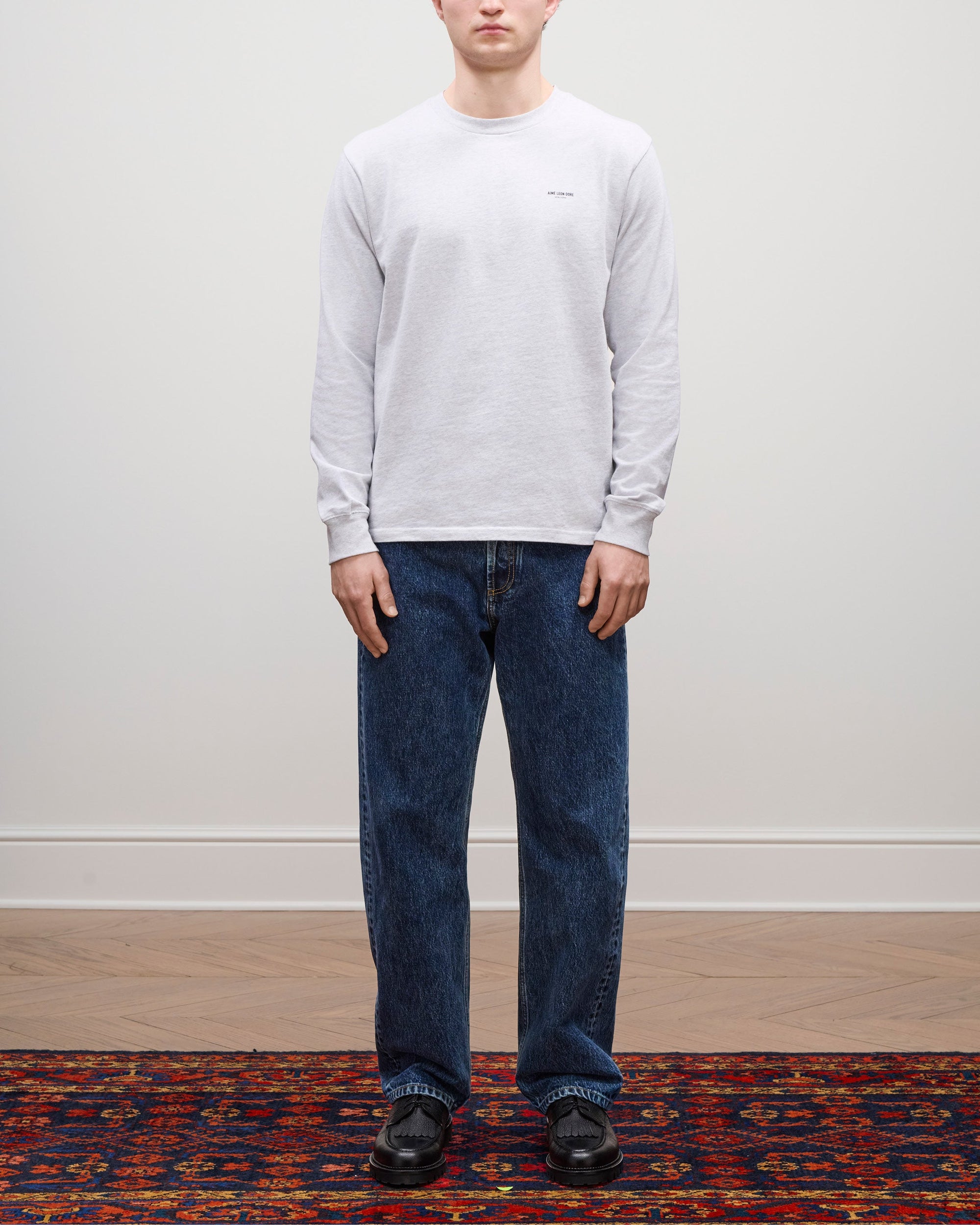 Long-Sleeve Micro Logo Tee Aime leon dore – Гарантія оригінальності – детальний вид