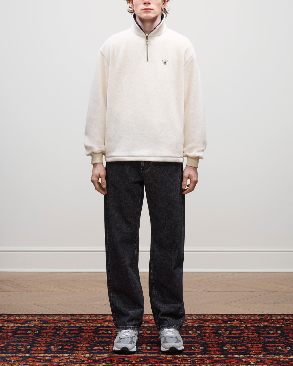 Оригінальна Crest Quarter-Zip Fleece Pullover Aime leon dore – збільшений вид