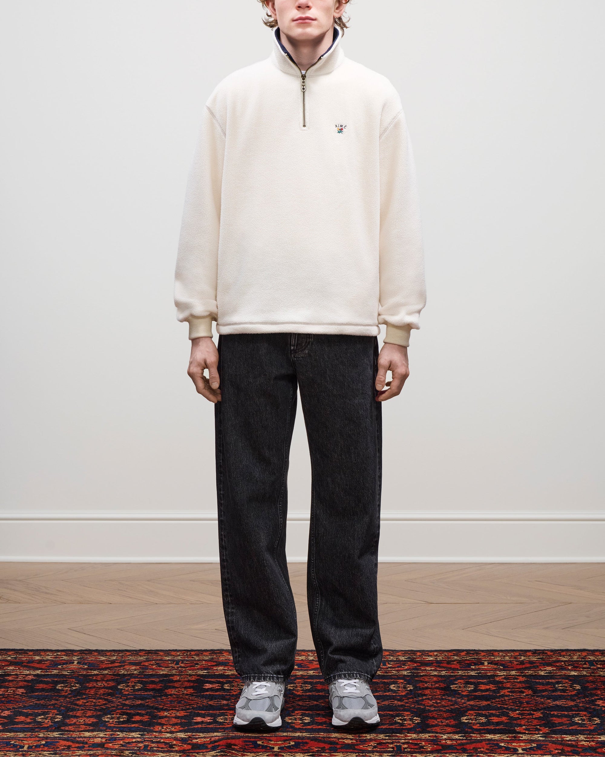 Оригінальна Crest Quarter-Zip Fleece Pullover Aime leon dore – збільшений вид