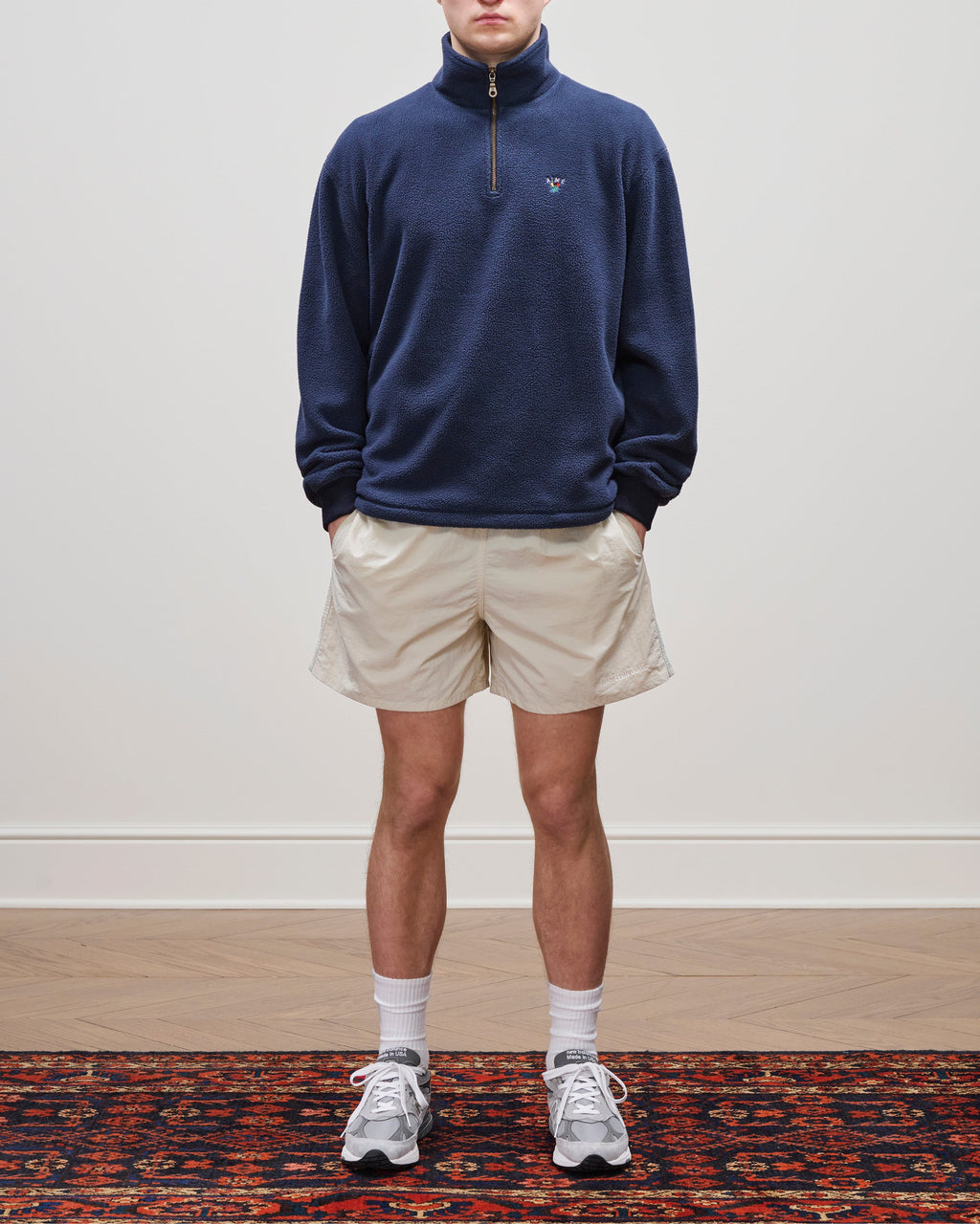 Оригінальна Crest Quarter-Zip Fleece Pullover Aime leon dore – детальний вид