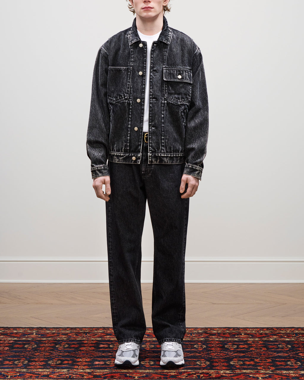Denim Trucker Jacket Aime leon dore – Гарантія оригінальності – детальний вид