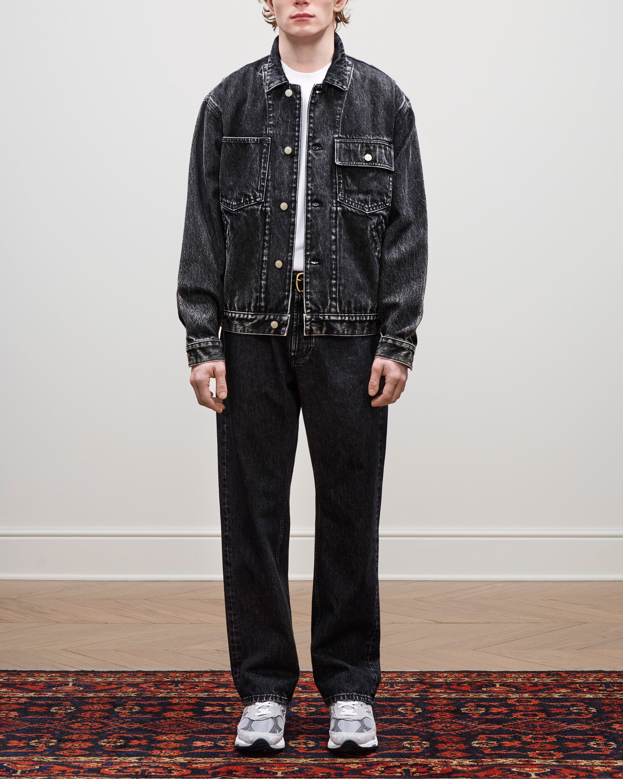 Denim Trucker Jacket Aime leon dore – Гарантія оригінальності – детальний вид