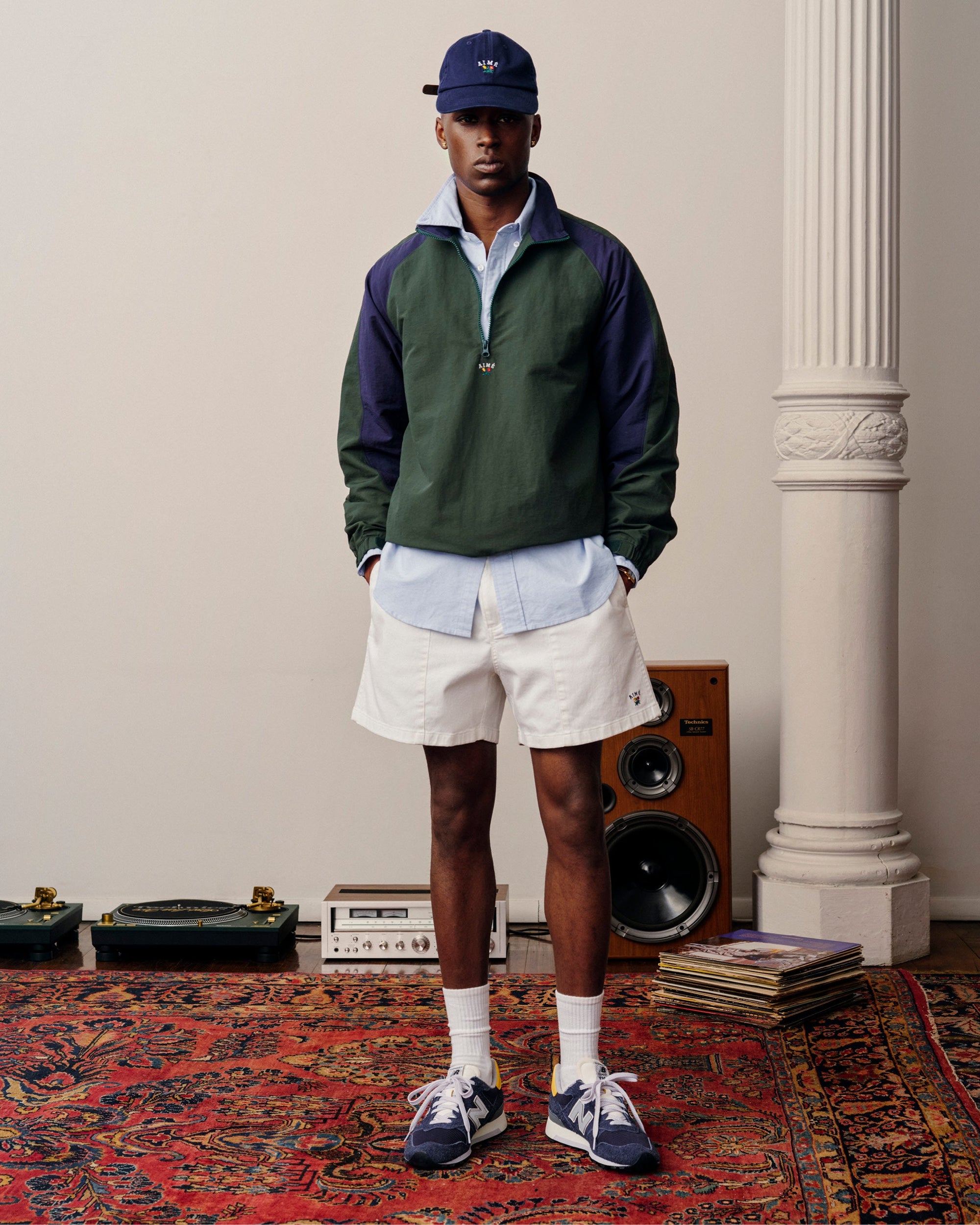Оригінальна Crest Nylon Half-Zip Pullover Aime leon dore – детальний вид