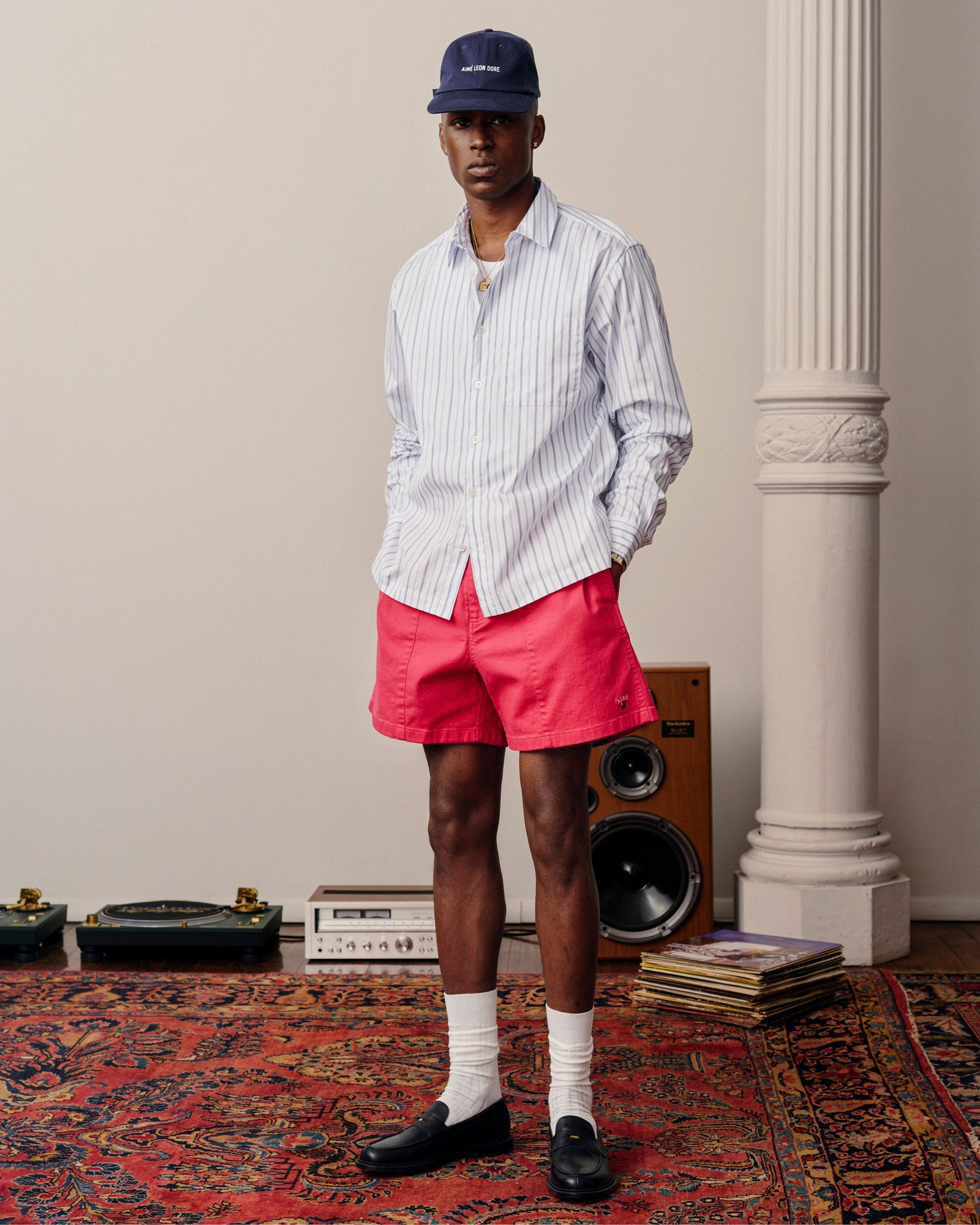 Poplin Casual Shirt Aime leon dore – Гарантія оригінальності – детальний вид