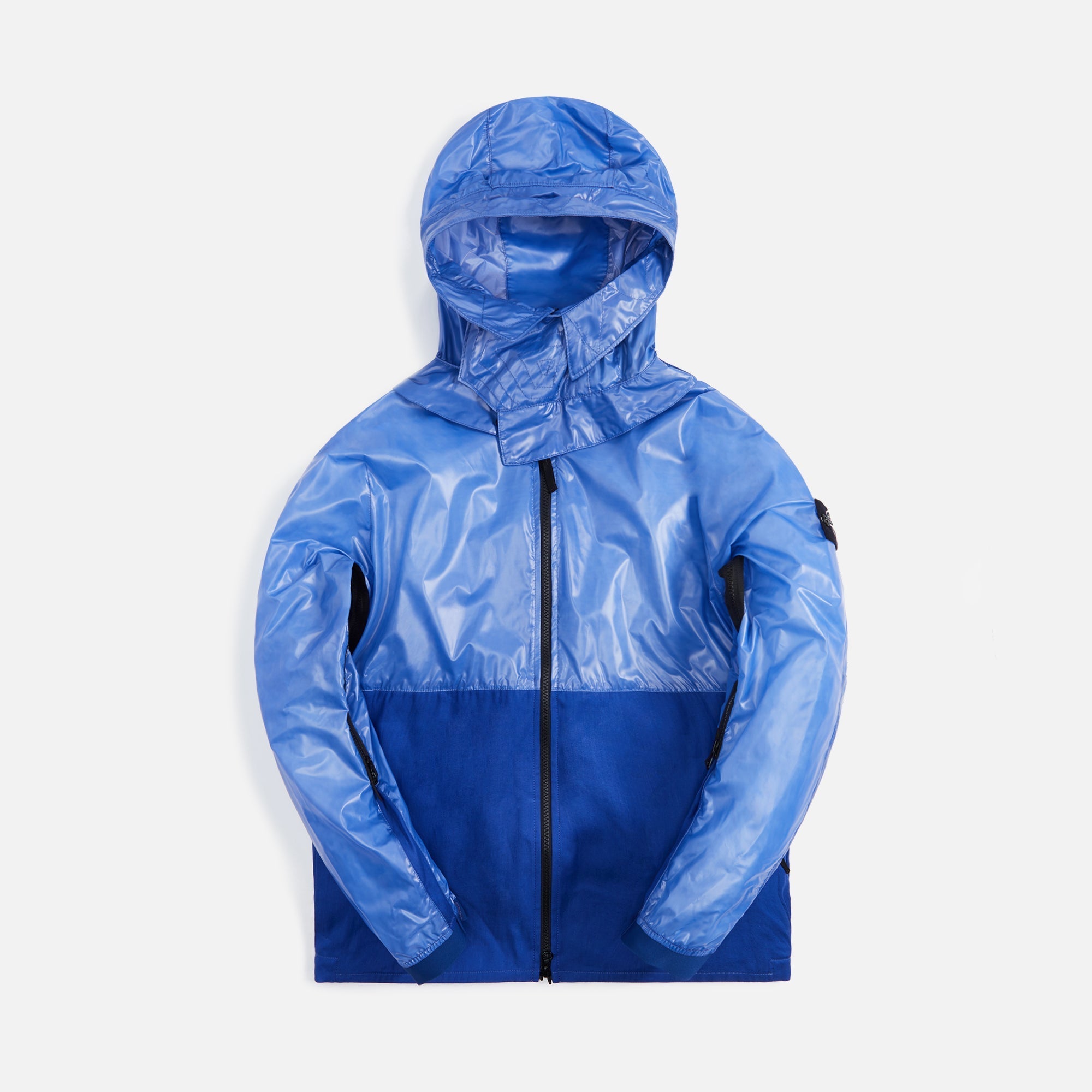Оригінальна Heat Reactive Lamy Cotton Linen Tela Hooded Blouson Bright Blue Stone island – боковий вид