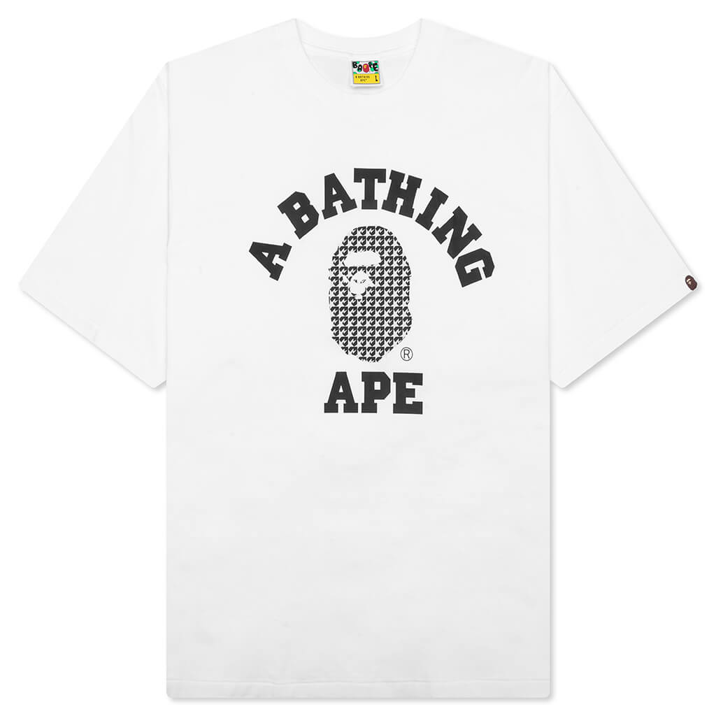 Sta Houndstooth College Relaxed Fit Tee A bathing ape оригінал – Купити в Україні – боковий вид