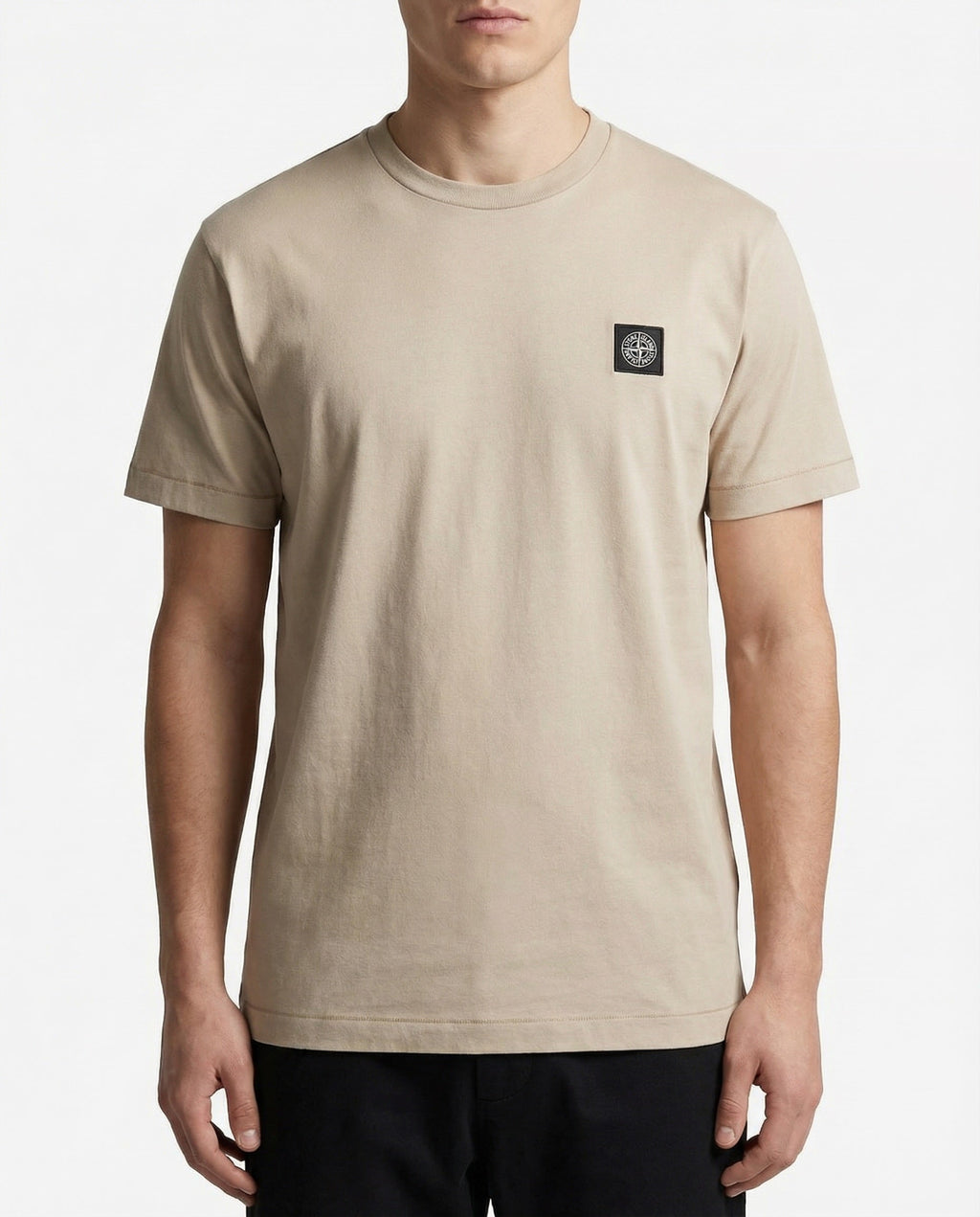 Оригінальна Slim Fit T Shirt With Compass Patch Stone island – вид ззаду