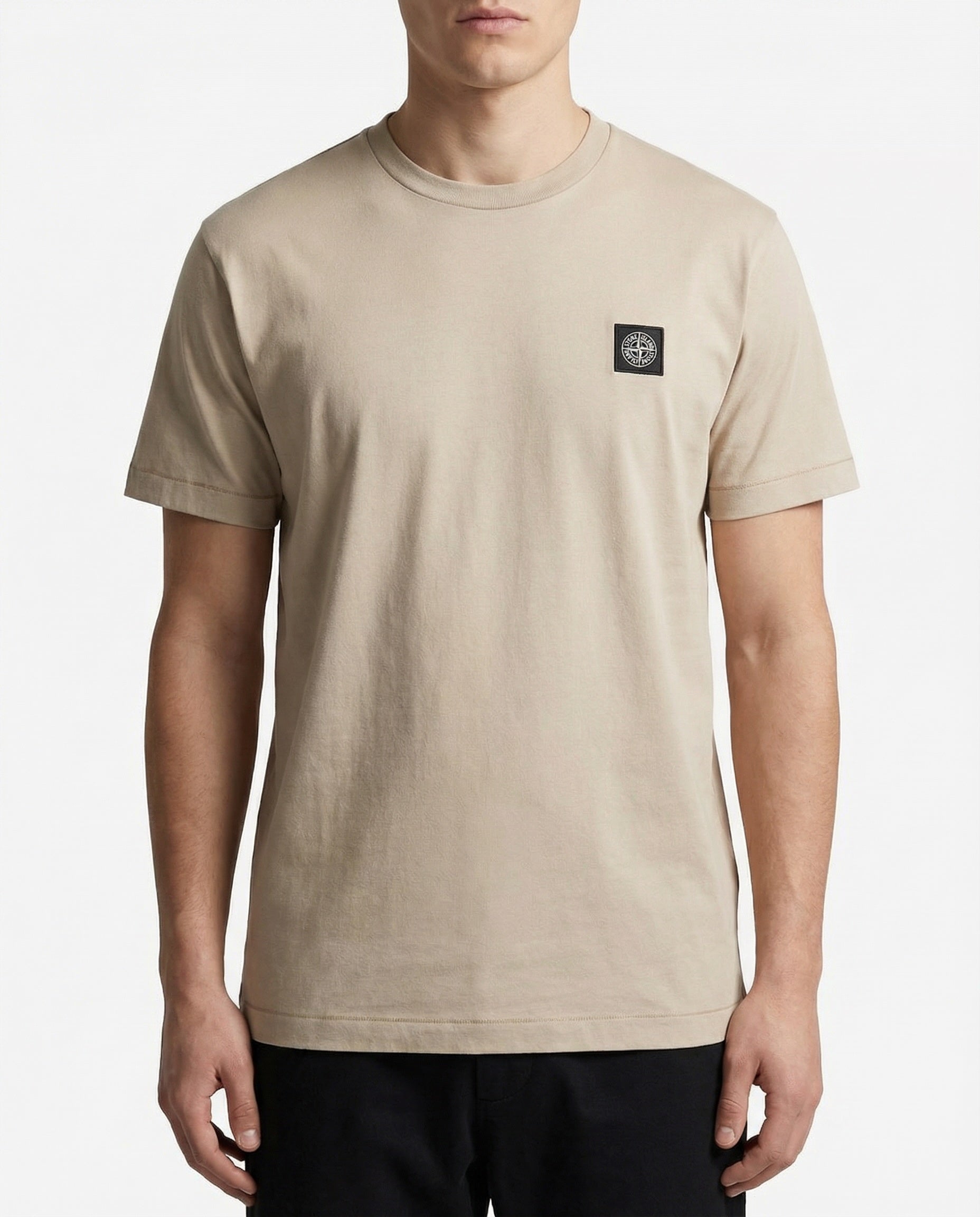 Оригінальна Slim Fit T Shirt With Compass Patch Stone island – вид ззаду
