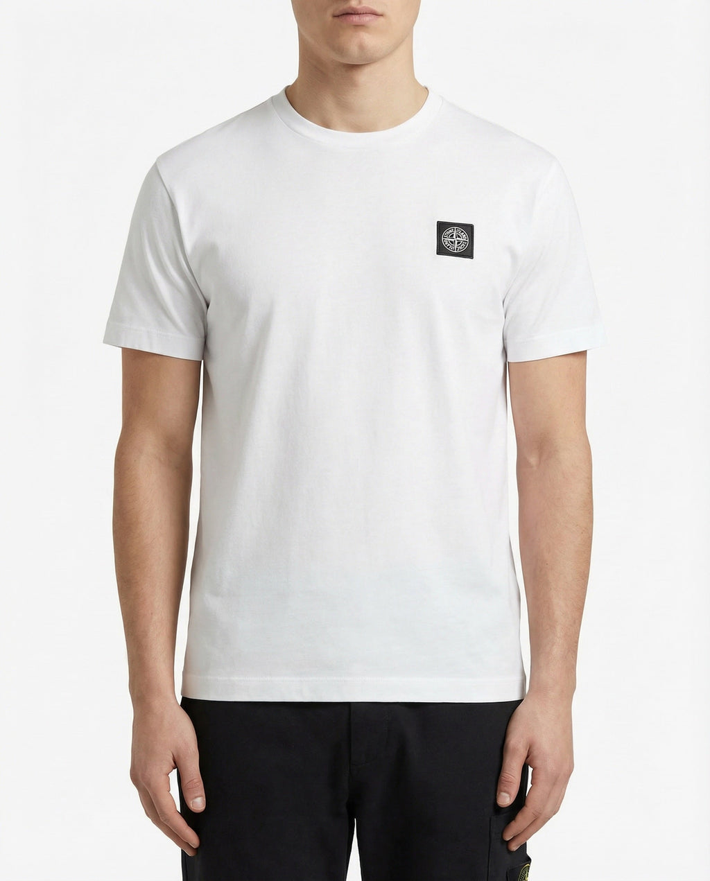 Оригінальна Slim Fit T Shirt With Compass Patch Stone island – вид ззаду