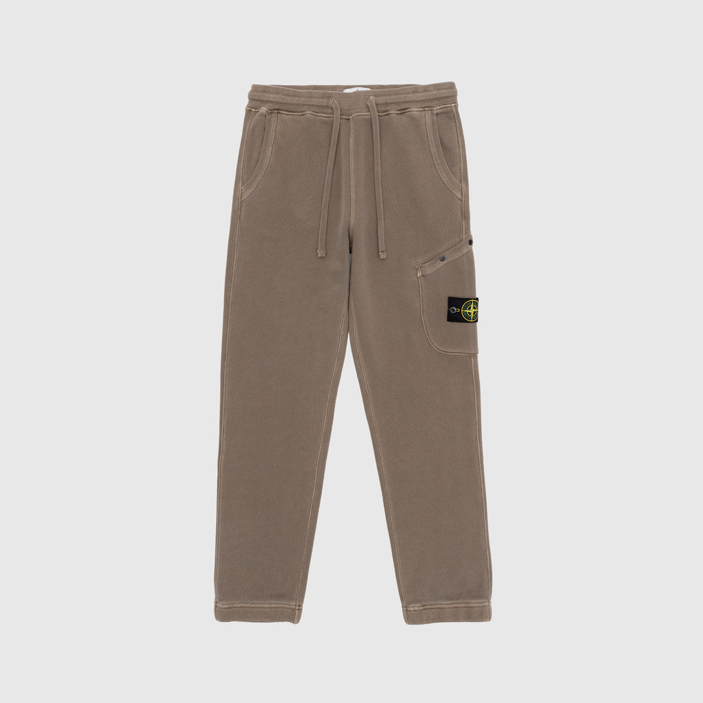 Organic Cotton Diagonal Fleece Old Effect Pants Stone island оригінал – Купити в Україні – боковий вид