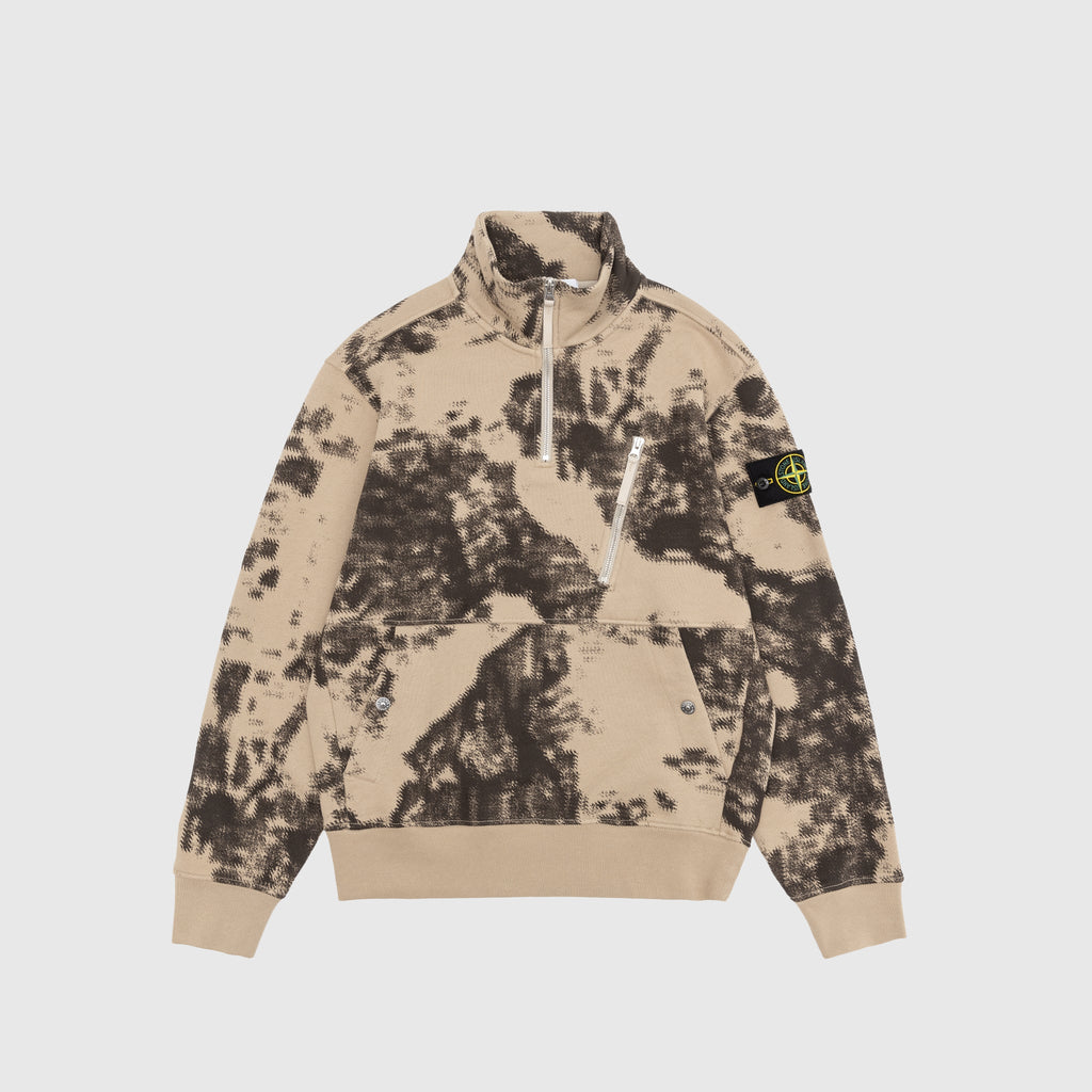 Camouflage Organic Cotton Diagonal Sweater Stone island – Гарантія оригінальності – боковий вид