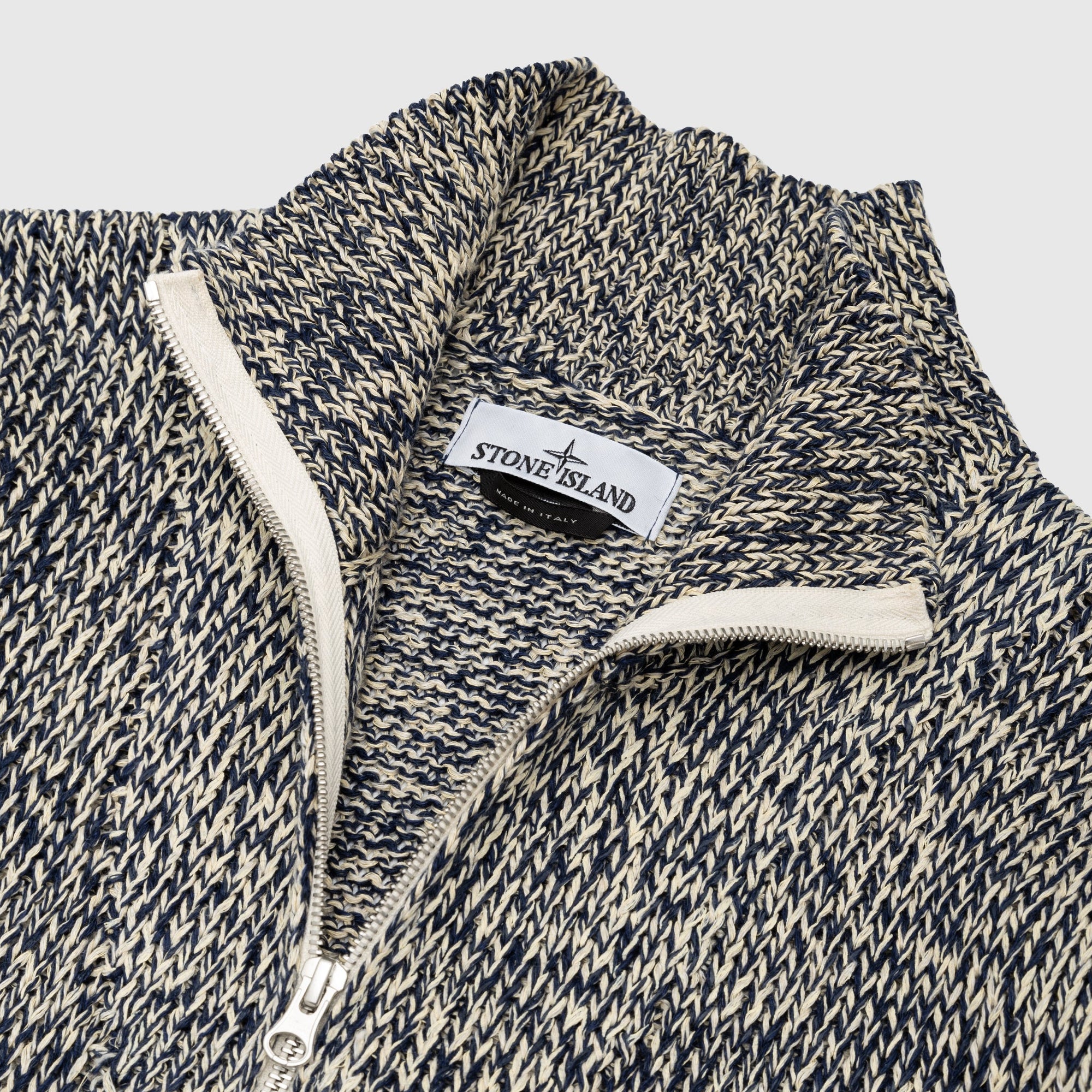 Cotton-Linen-Polyester With Rubberised Effect Marina Sweater Stone island – Гарантія оригінальності – вид ззаду - STONE ISLAND