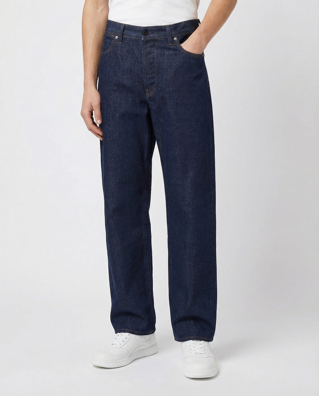 Оригінальна Logo Patch Loose Fit Jeans Stone island – вид ззаду