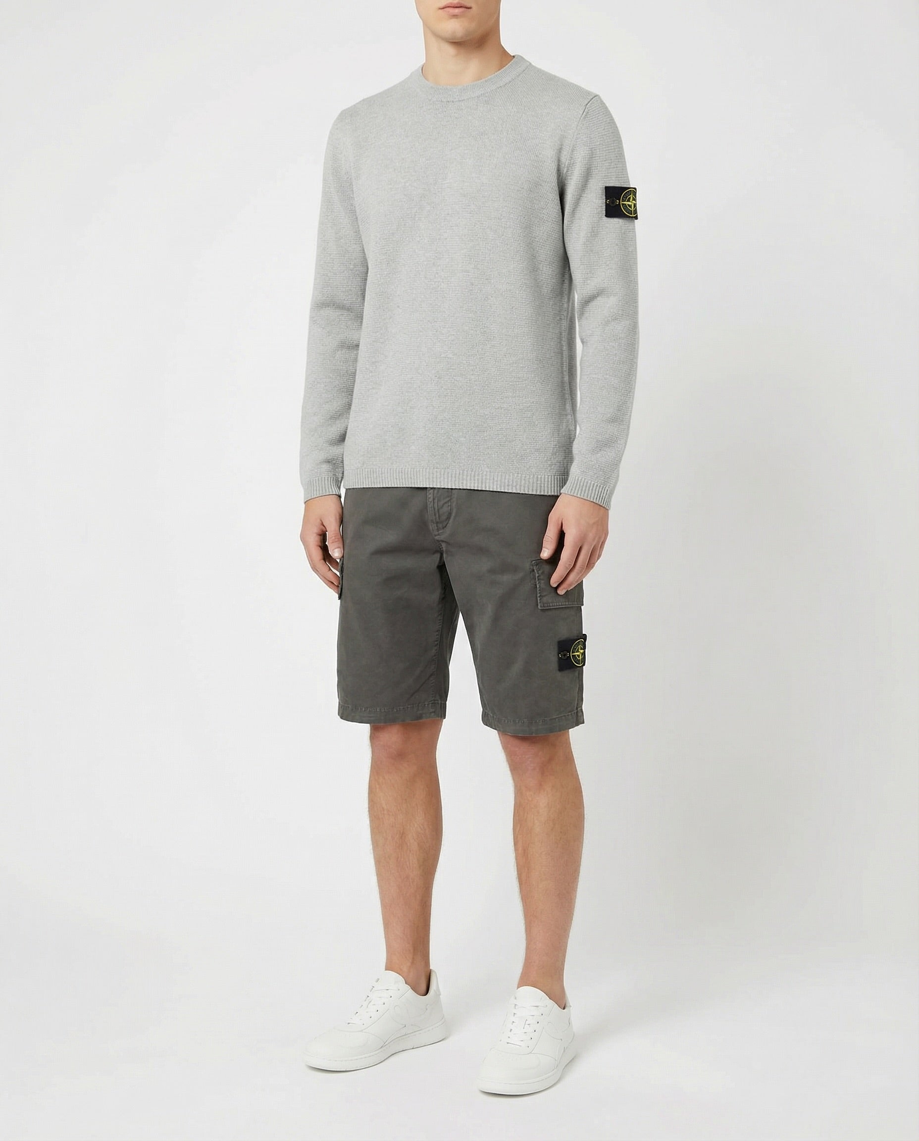 Loose Fit Crewneck Jumper Stone island – Гарантія оригінальності – вид ззаду