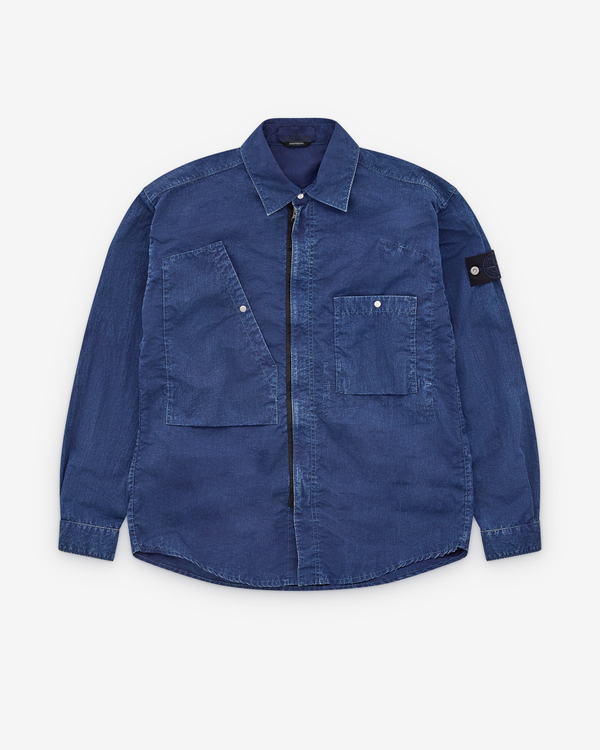 Оригінальна Mens Denim Shirt Stone island – боковий вид