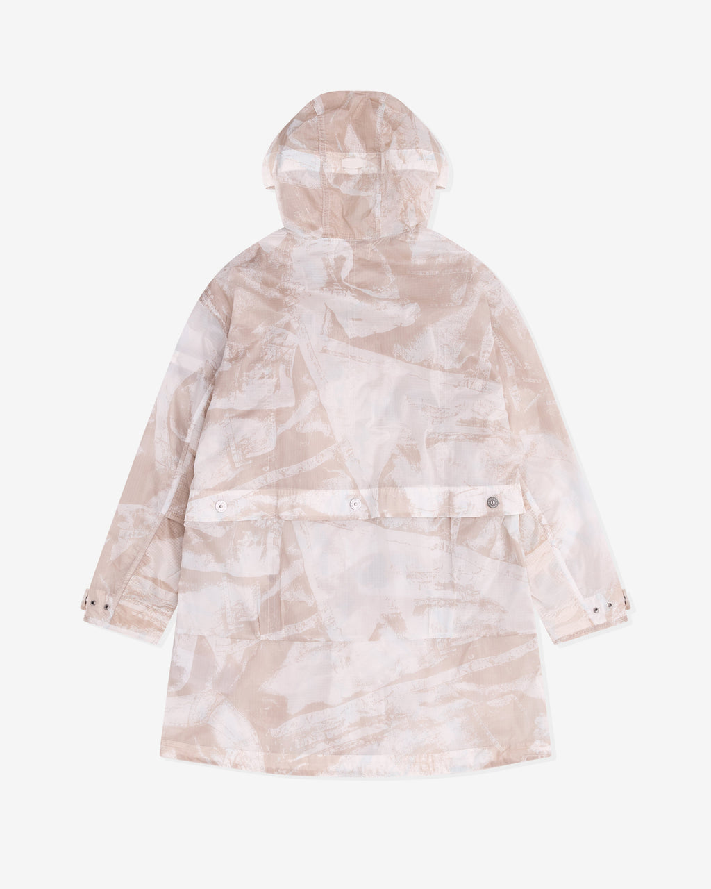 Оригінальна Mens Long Camo Parka Stone island – вид ззаду