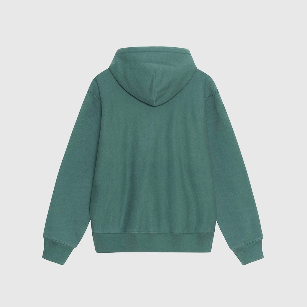 Satin Patch Oversized Hoody Stussy оригінал – Купити в Україні – вид ззаду