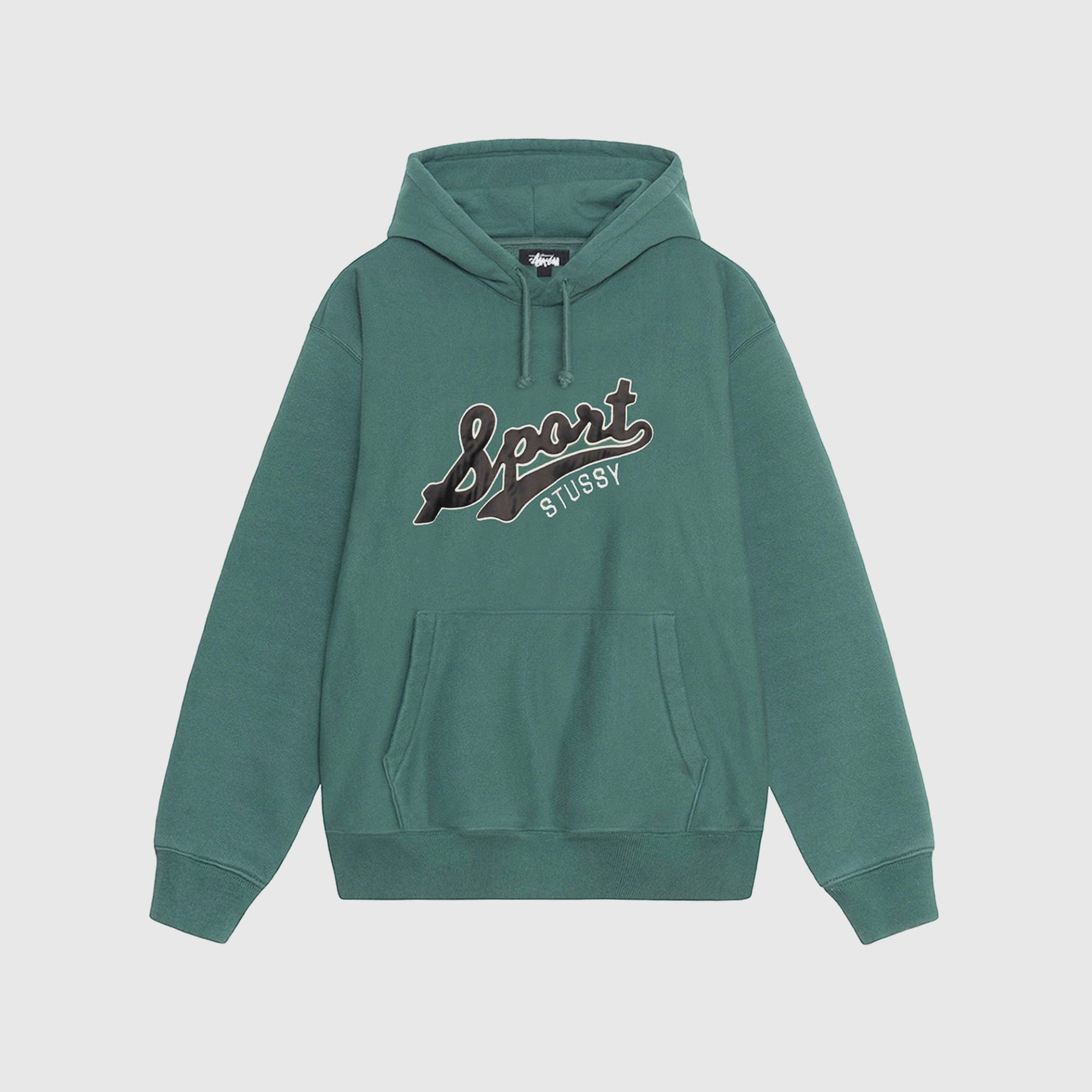 Satin Patch Oversized Hoody Stussy оригінал – Купити в Україні – боковий вид