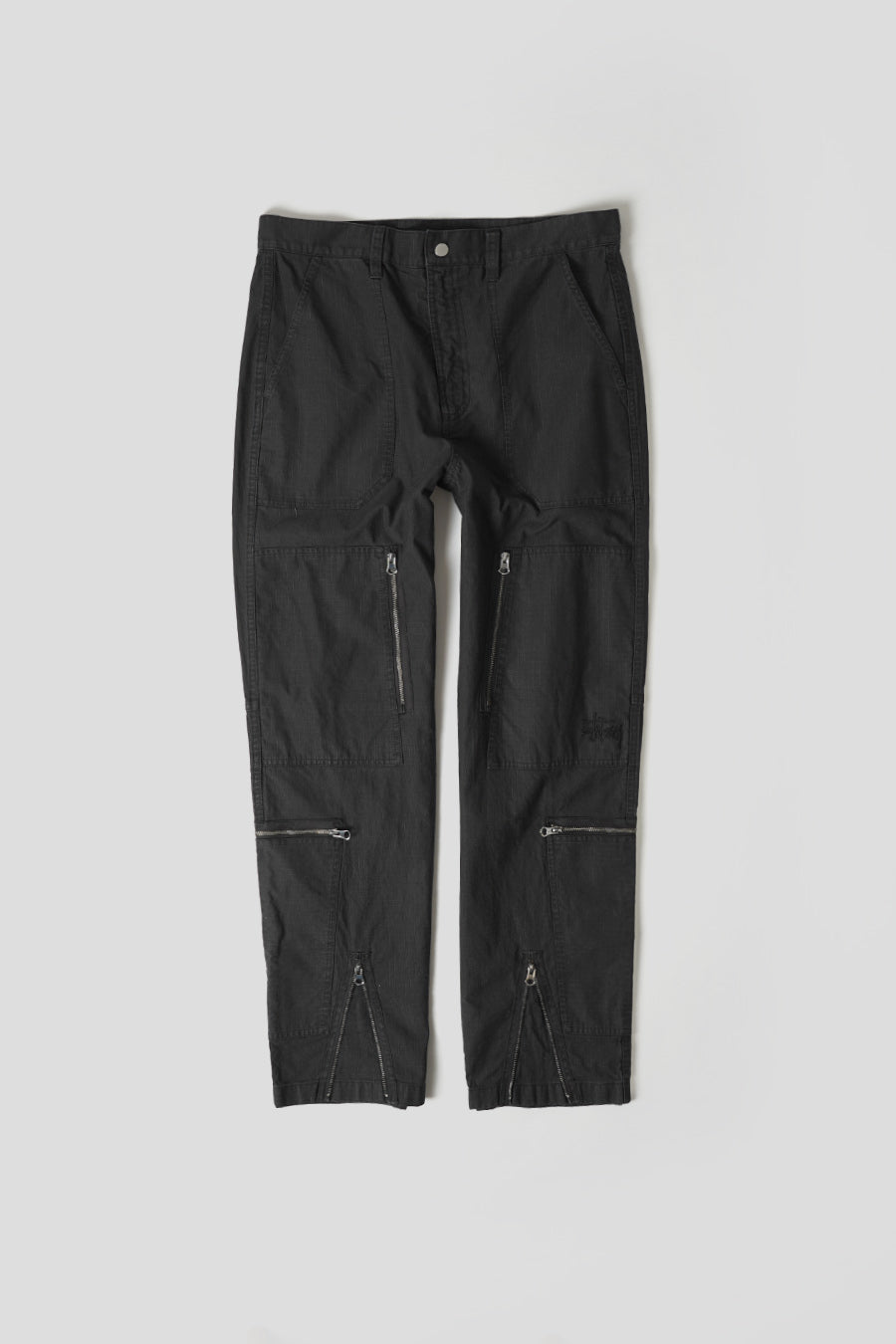 FLIGH RIPSTOP PID DYED BLACK TROUSERS STUSSY оригінал – Купити в Україні – боковий вид
