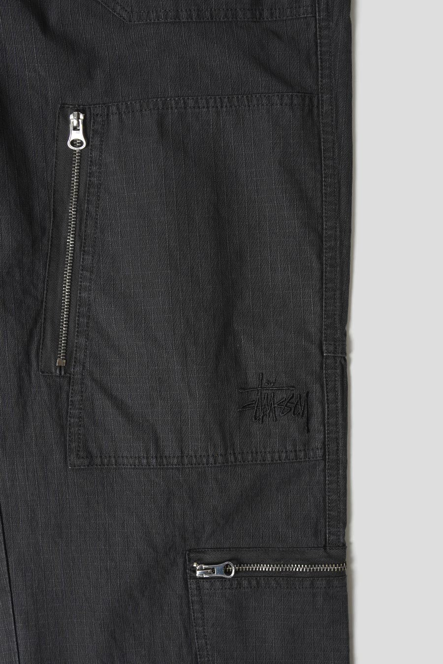 FLIGH RIPSTOP PID DYED BLACK TROUSERS STUSSY оригінал – Купити в Україні – вид ззаду