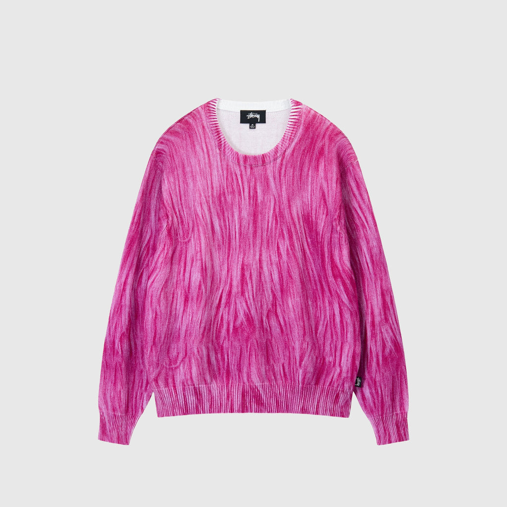Оригінальна Printed Fur Sweater Stussy – боковий вид