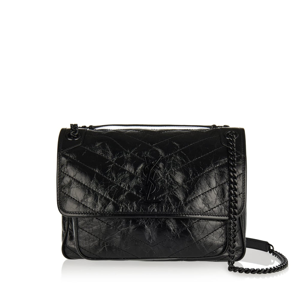 Niki Medium Leather Shoulder Bag Saint laurent оригінал – Купити в Україні – боковий вид