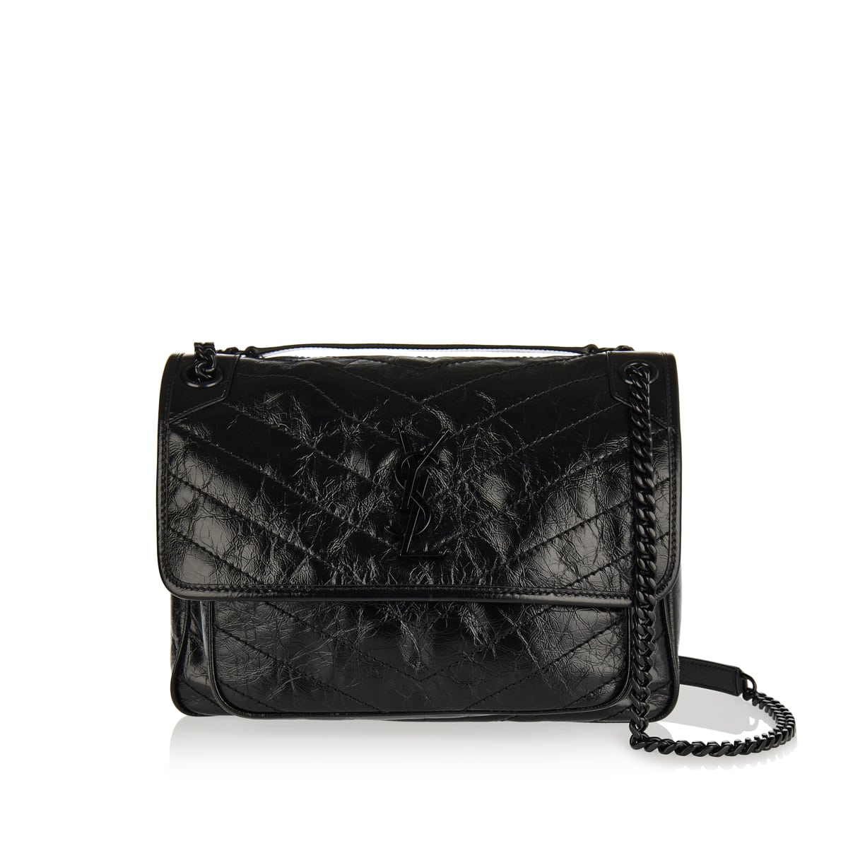 Niki Medium Leather Shoulder Bag Saint laurent оригінал – Купити в Україні – боковий вид