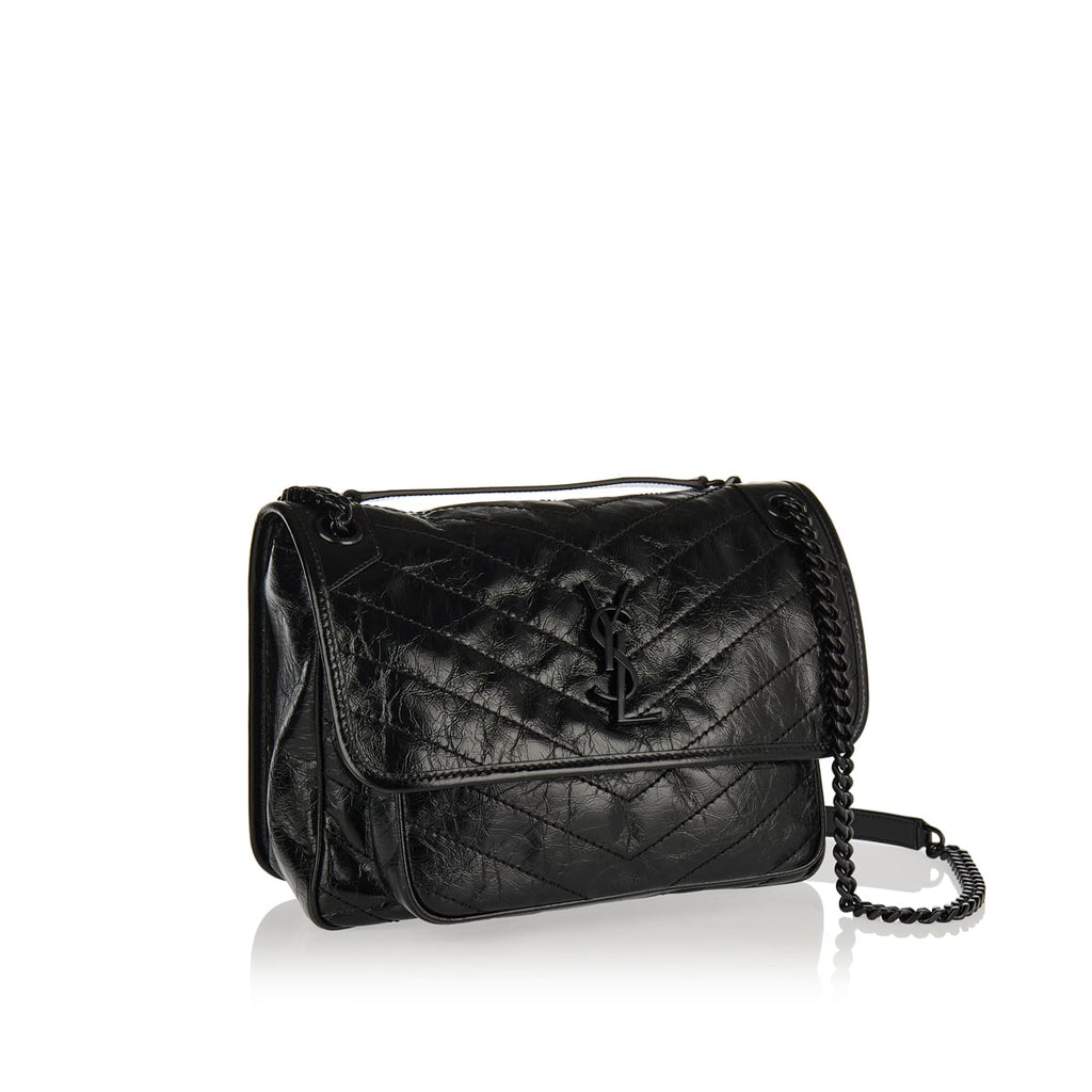 Niki Medium Leather Shoulder Bag Saint laurent оригінал – Купити в Україні – вид ззаду