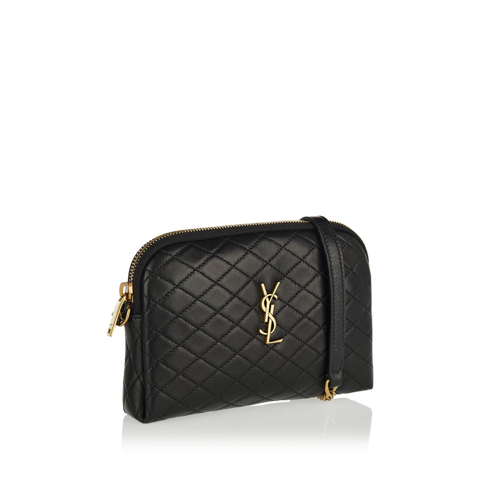 Оригінальна Gaby Quilted Leather Pouch Saint laurent – вид ззаду