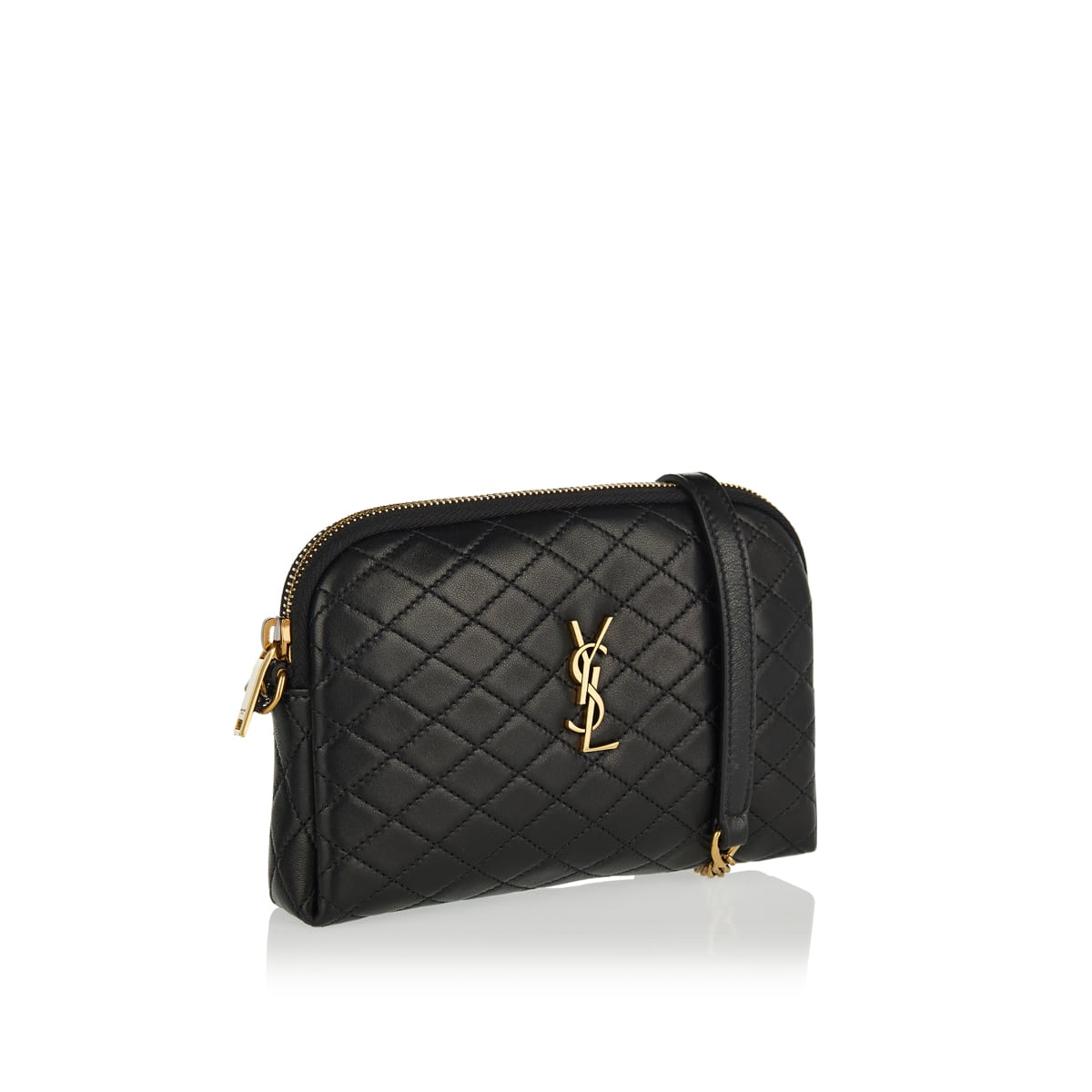 Оригінальна Gaby Quilted Leather Pouch Saint laurent – вид ззаду