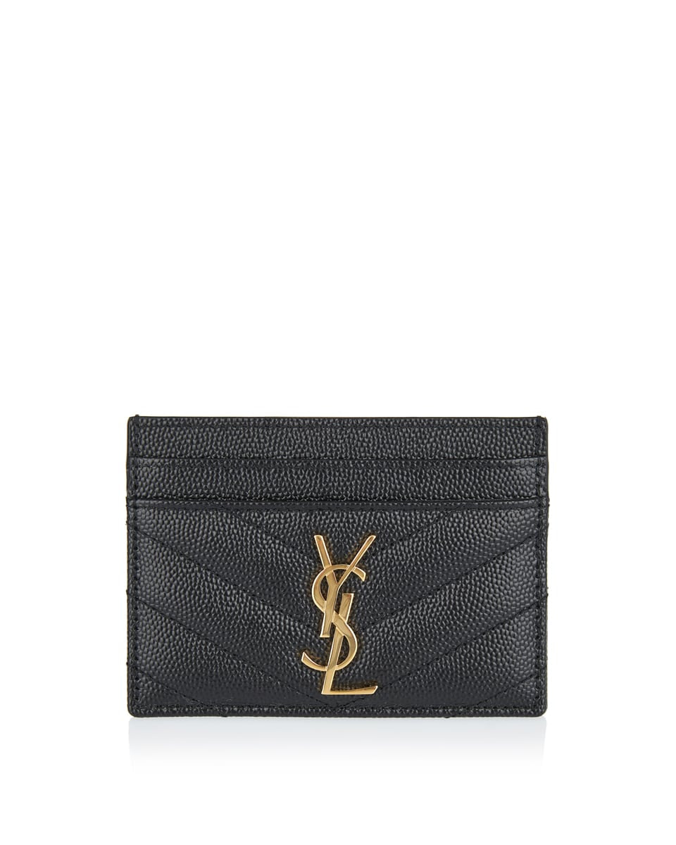 Оригінальна Cassandre Matelassé Card Case Saint laurent – боковий вид