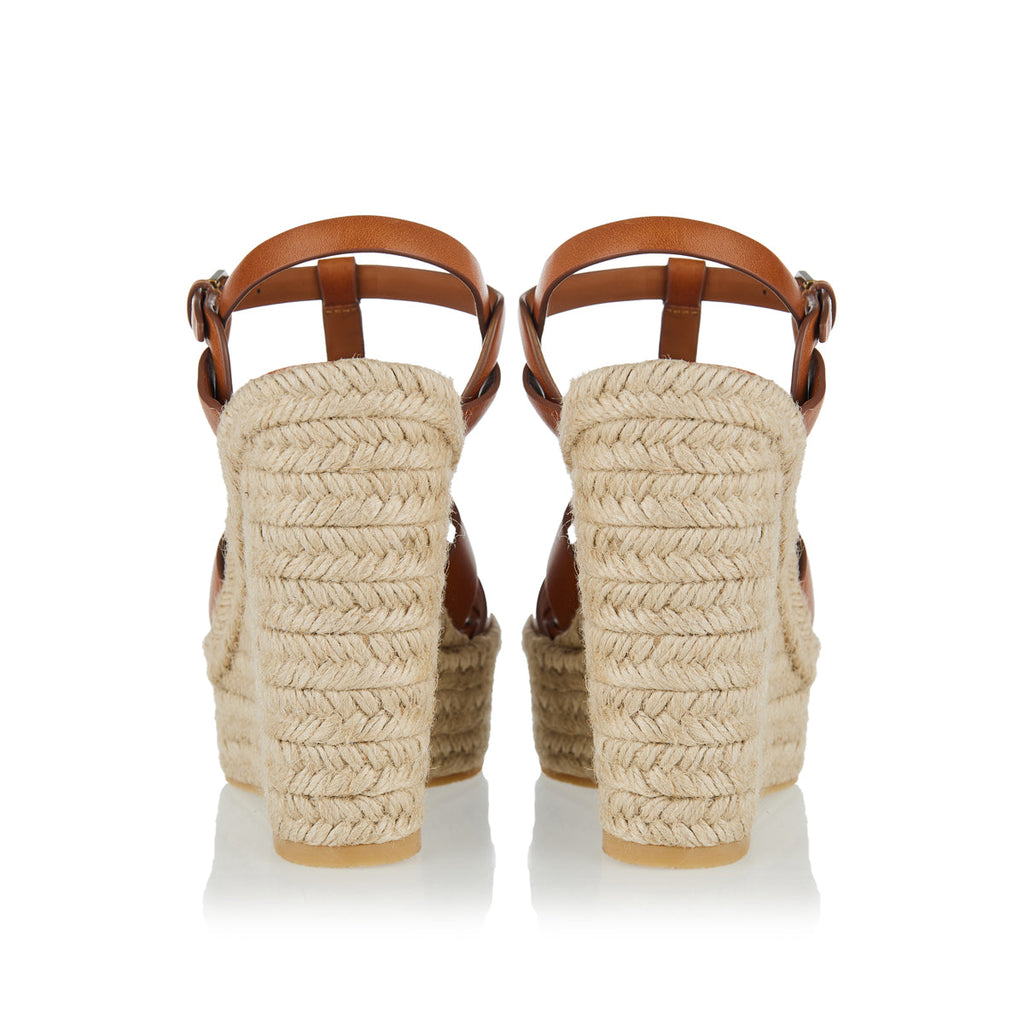 Оригінальна Tribute Leather Wedge Espadrilles Saint laurent – детальний вид