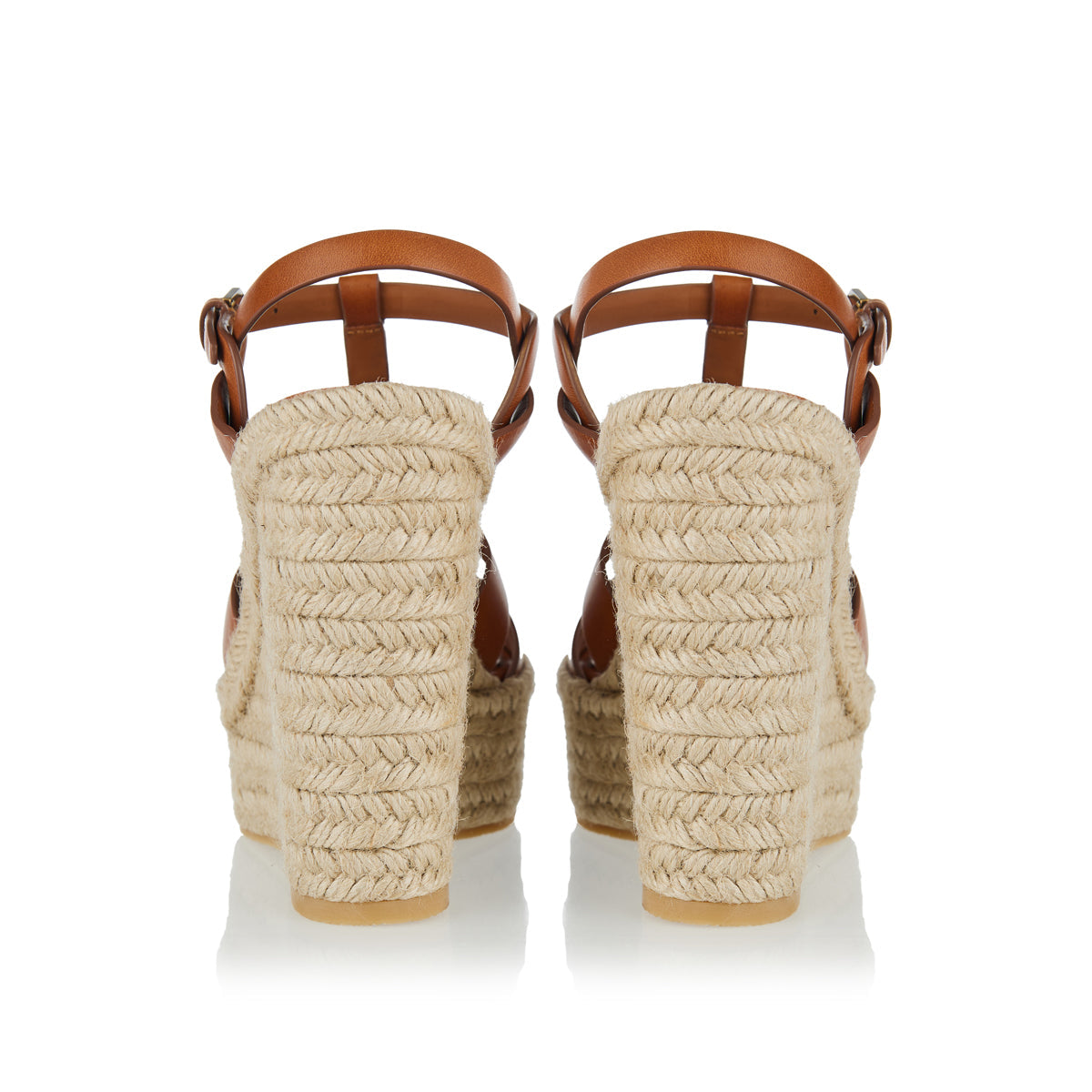 Оригінальна Tribute Leather Wedge Espadrilles Saint laurent – детальний вид