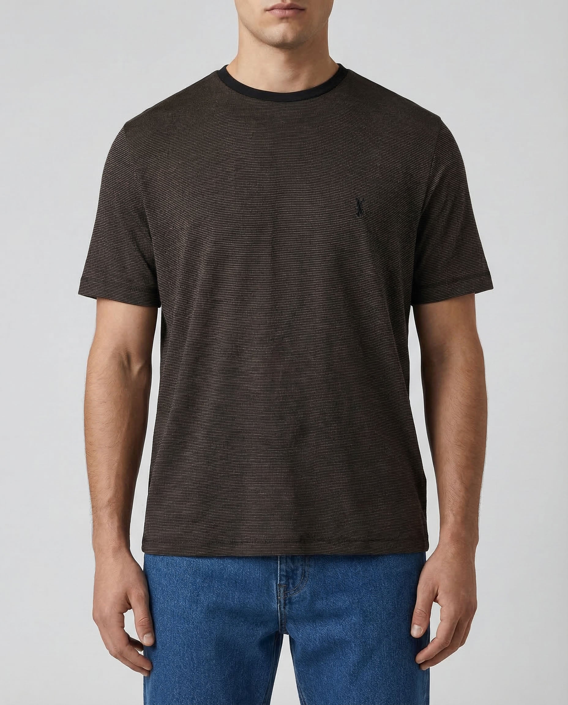 Оригінальна Cassandre Striped Wool T Shirt Saint laurent – вид ззаду