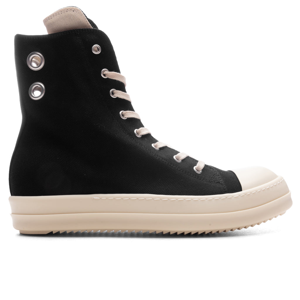Scarpe In Denim Porterville Sneakers Rick owens – Гарантія оригінальності – боковий вид