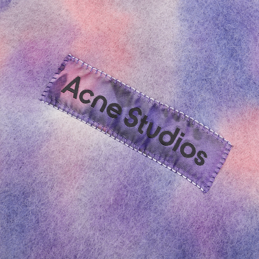 Tie-Dye Alpaca Wool Scarf Acne studios – Гарантія оригінальності – детальний вид