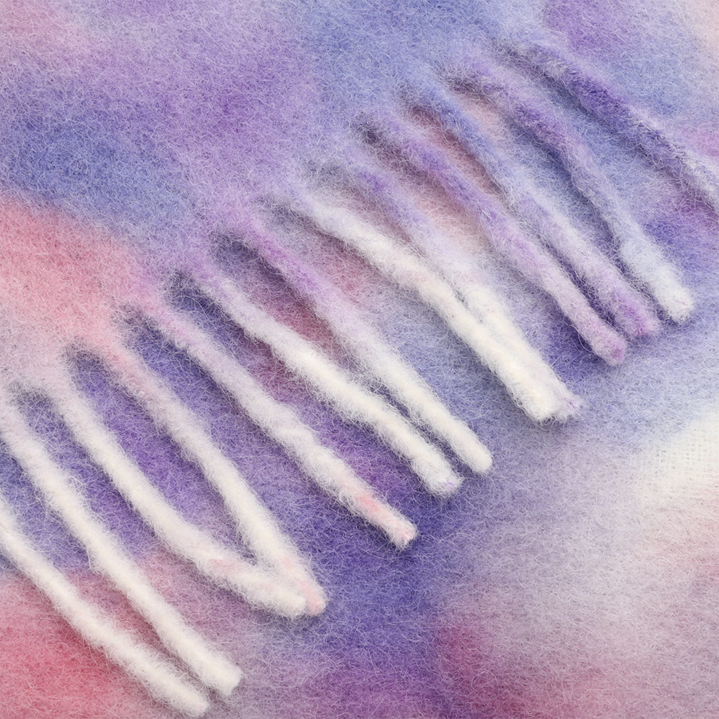 Tie-Dye Alpaca Wool Scarf Acne studios – Гарантія оригінальності – збільшений вид