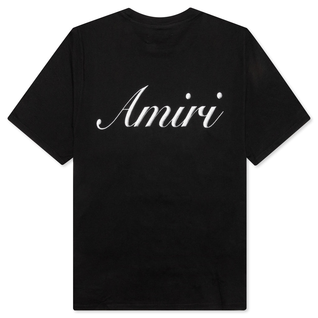Script Logo Tee Amiri – Гарантія оригінальності – вид ззаду