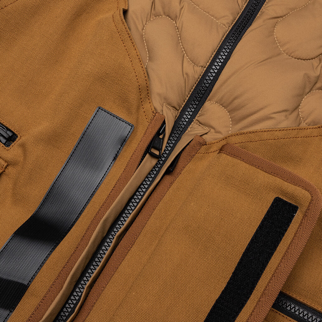 Оригінальна X Salehe Bembury Sierpinski 3 In 1 Vest Open Brown Moncler – детальний вид