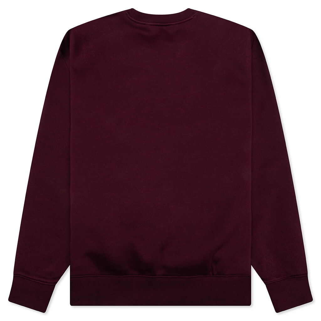 X Sporty & Rich Sweatshirt Maroon Adidas оригінал – Купити в Україні – вид ззаду