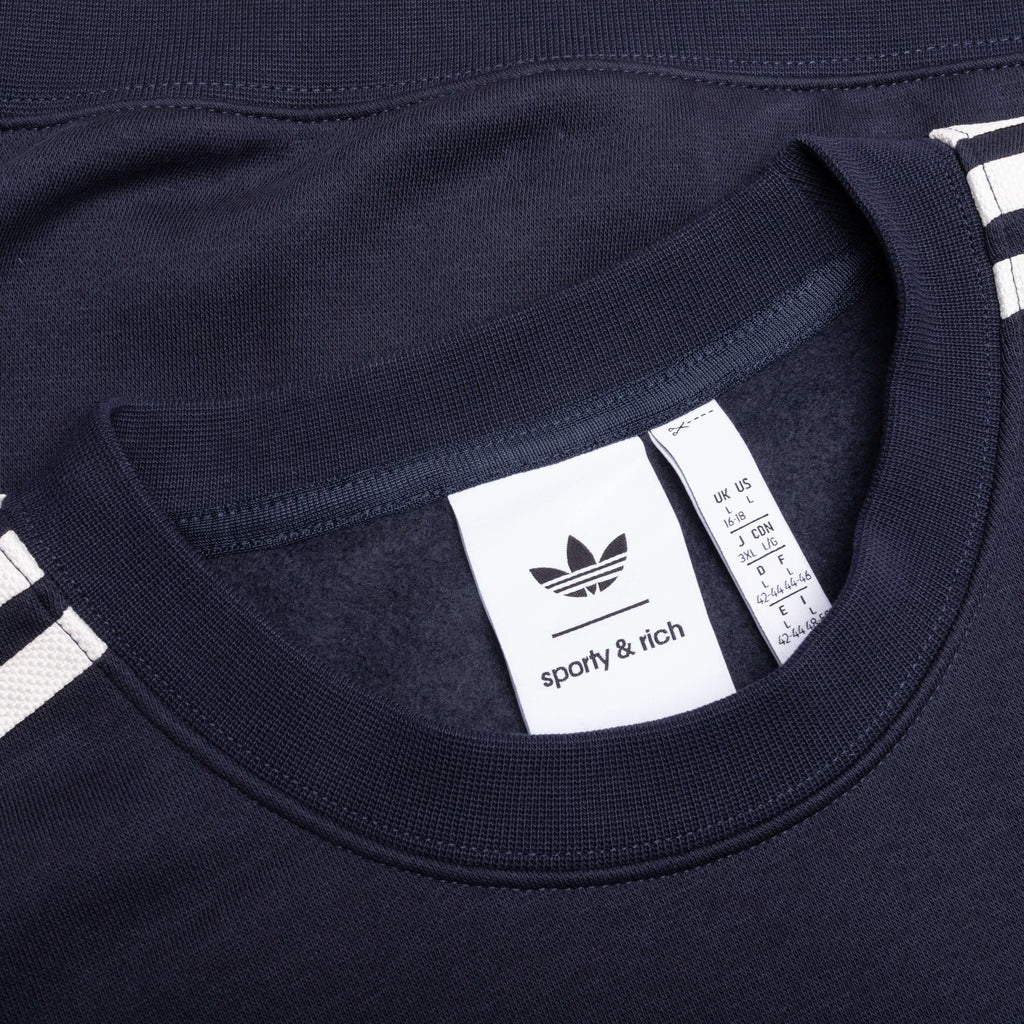 Оригінальна X Sporty & Rich Sweatshirt Night Navy Adidas – детальний вид