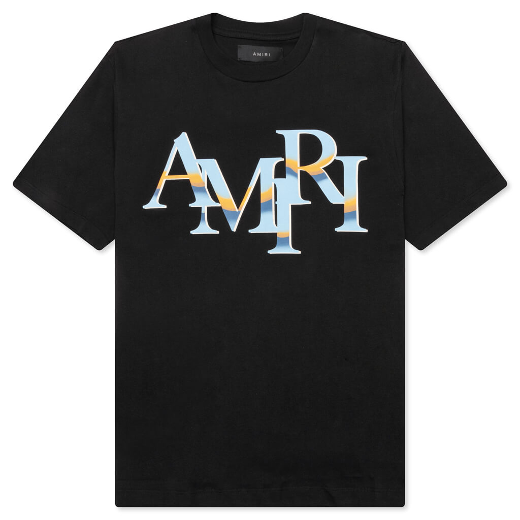 Staggered Chrome Tee Amiri – Гарантія оригінальності – боковий вид