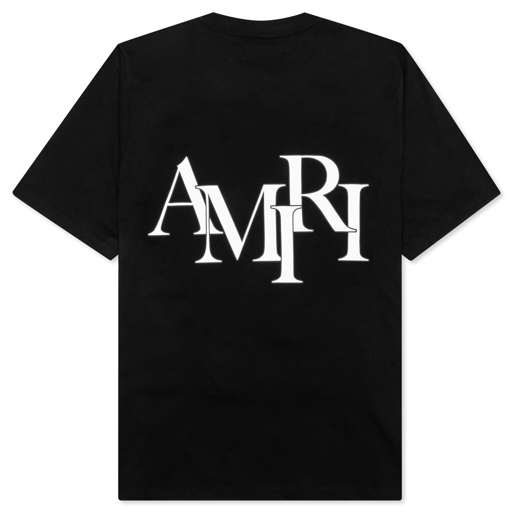 Staggered Logo Tee Amiri – Гарантія оригінальності – вид ззаду