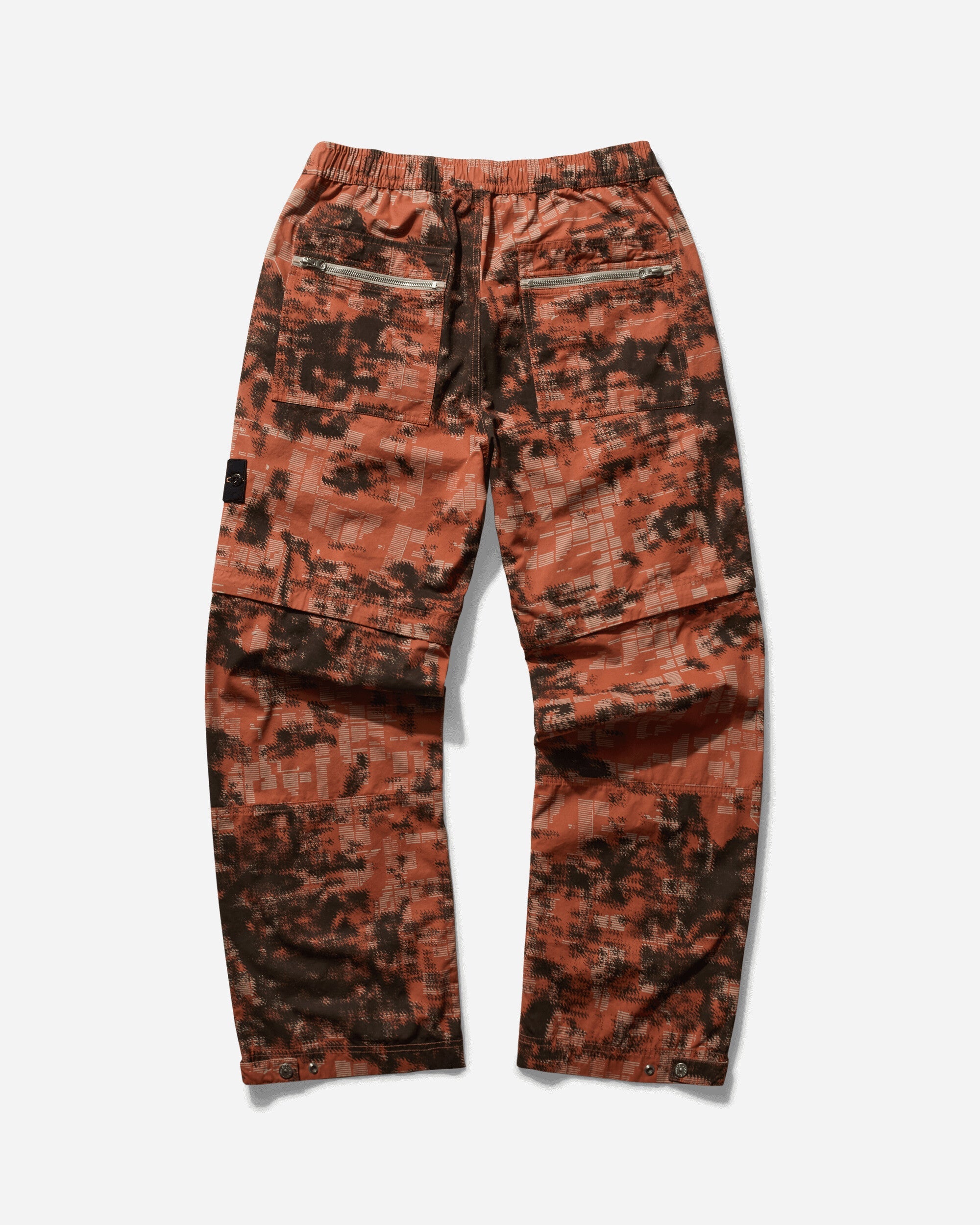 Mens Camouflage Cotton Canvas Cargo Trousers Orange Stone island оригінал – Купити в Україні – вид ззаду