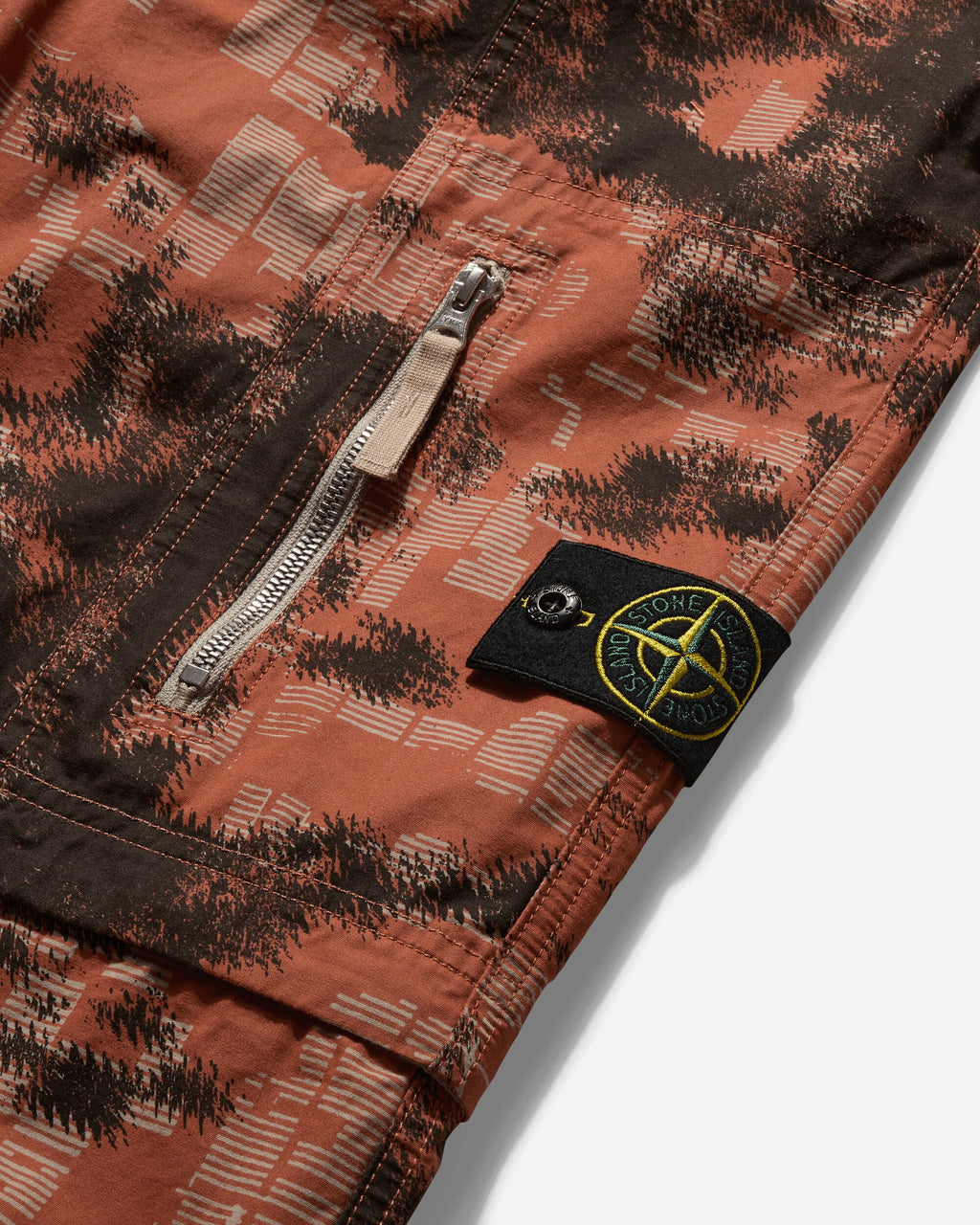Mens Camouflage Cotton Canvas Cargo Trousers Orange Stone island оригінал – Купити в Україні – детальний вид