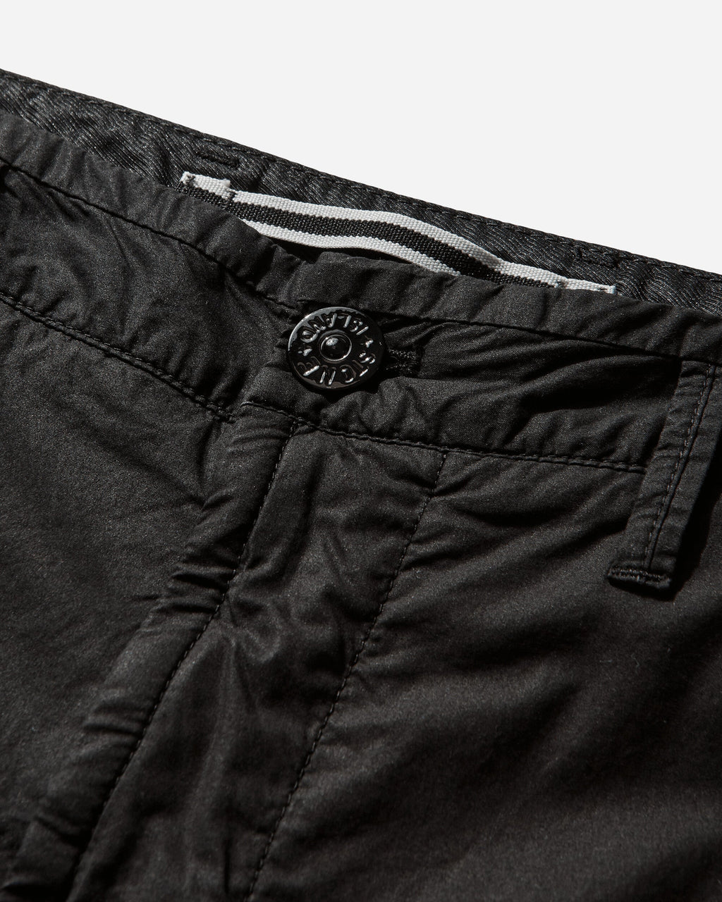 Mens Stretch Cotton Tela Paracadute Cargo Shorts Black Stone island оригінал – Купити в Україні – збільшений вид