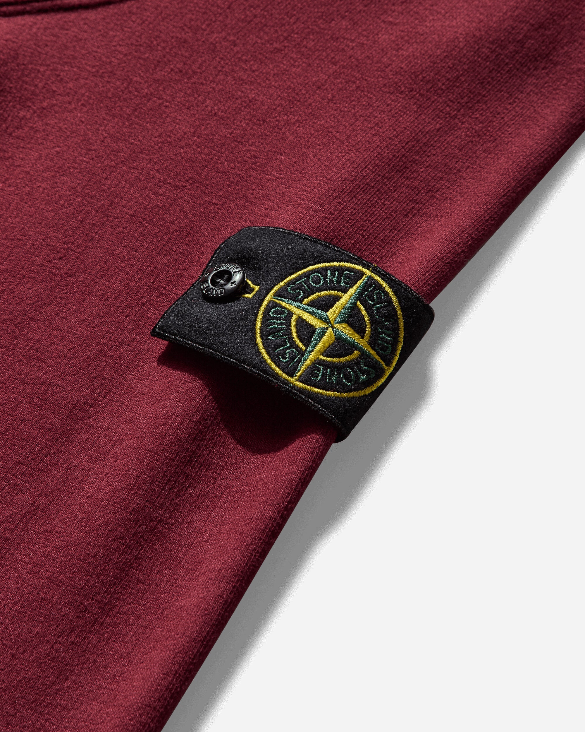 Men's Garment Dyed Crewneck Sweatshirt Bordeaux - STONE ISLAND